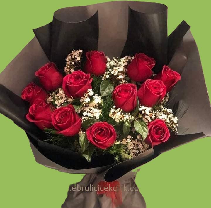 Özel Tasarım 13 lü Gül Buketi