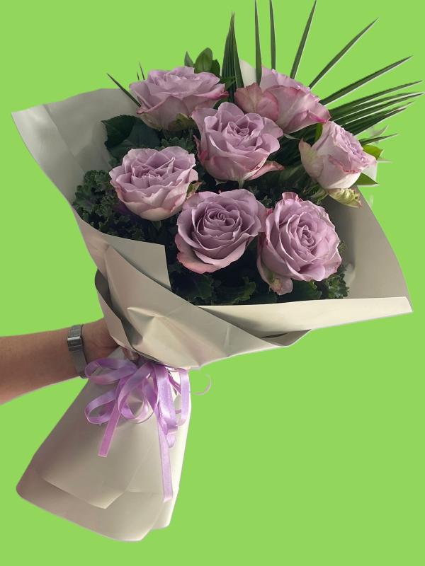 İthal 7 Adet Lila Gül