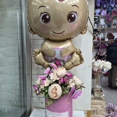 Doğum Çiçeği Balonlu