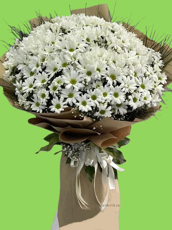 Meleğime Dev Papatya Buketi