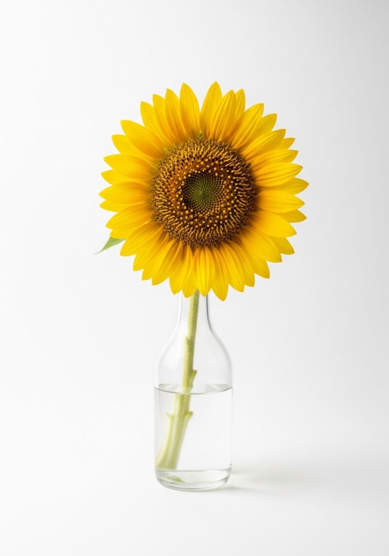 Romantik Ayçiçeği Çiçek Tasarımı #001