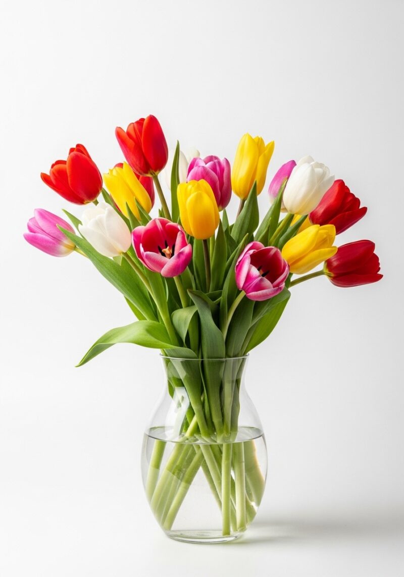 El Yapımı Lale Çiçek Tasarımı #001