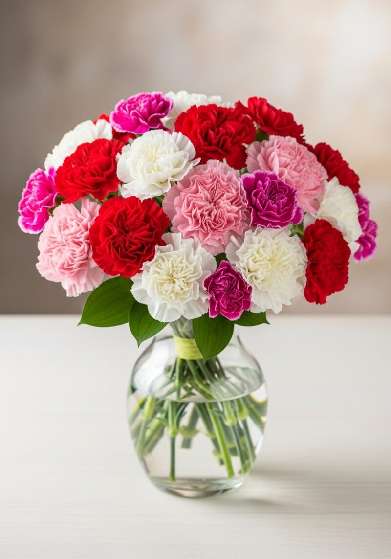 El Yapımı Karanfil Aranjman #002