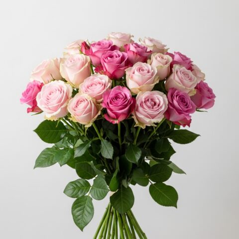 Klasik Pembe Gül Buketi #002