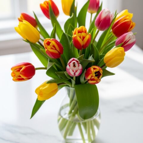 El Yapımı Lale Aranjmanı #002