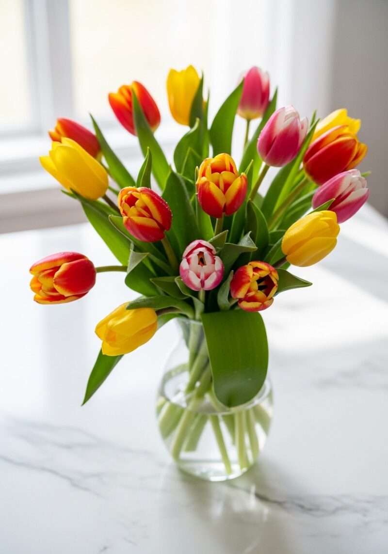 El Yapımı Lale Aranjmanı #002