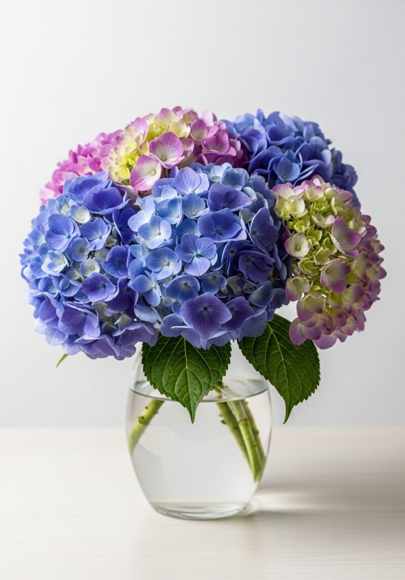 Lüks Ortanca Çiçek Tasarımı #002