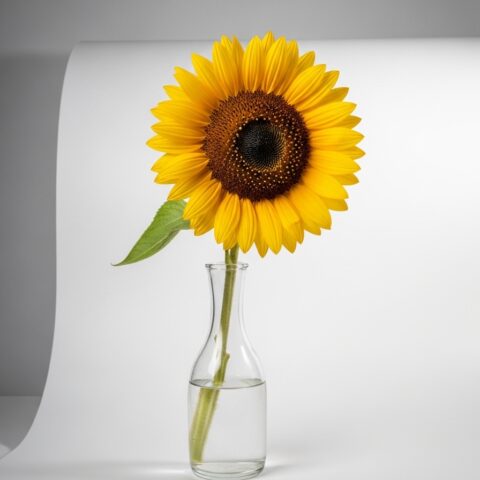 Premium Ayçiçeği Çiçek Tasarımı #003