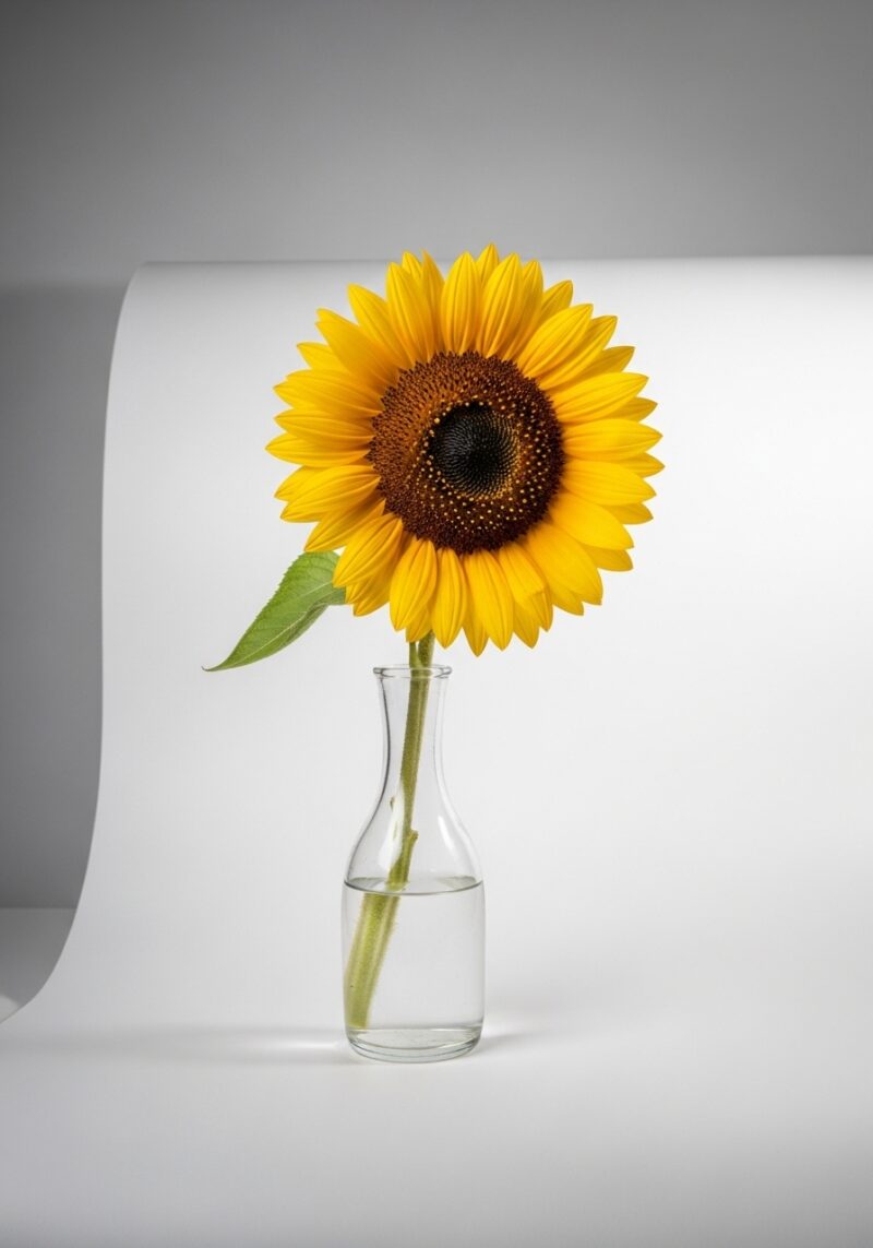 Premium Ayçiçeği Çiçek Tasarımı #003