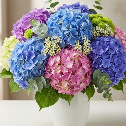 Premium Ortanca Kompozisyonu #003