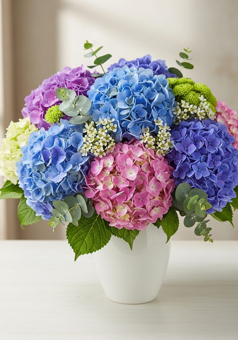 Premium Ortanca Kompozisyonu #003