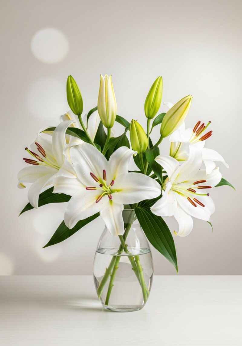 El Yapımı Zambak Buketi #003