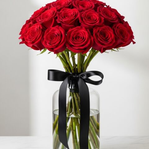 Klasik Kırmızı Gül Aranjman #006
