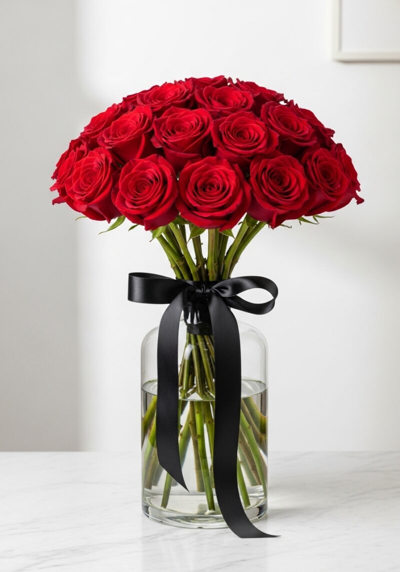 Klasik Kırmızı Gül Aranjman #006