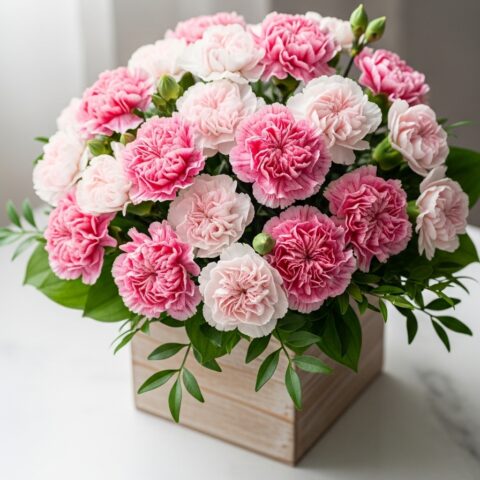 El Yapımı Karanfil Çiçek Tasarımı #005