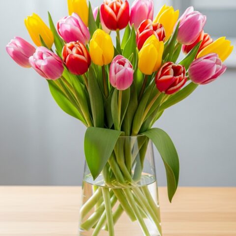 Lüks Lale Kompozisyonu #005