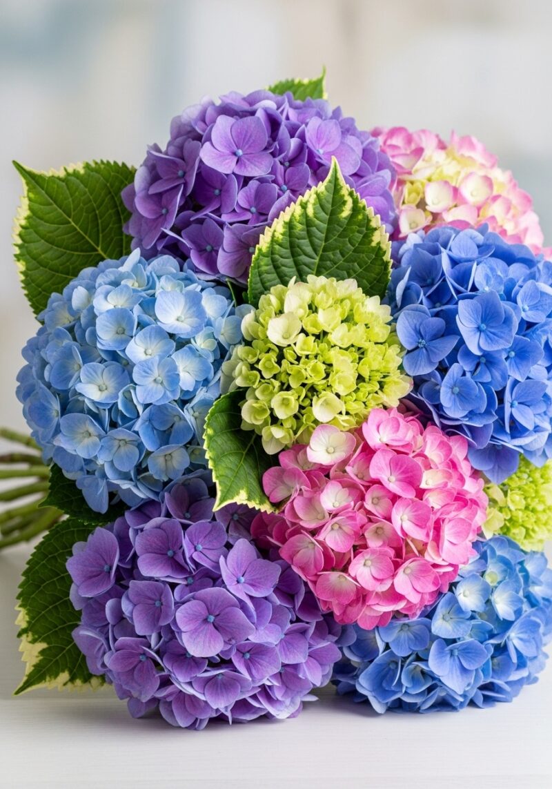 Romantik Ortanca Aranjman #006