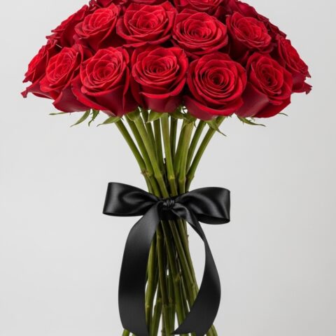 Kırmızı Gül Çiçek Tasarımı #012