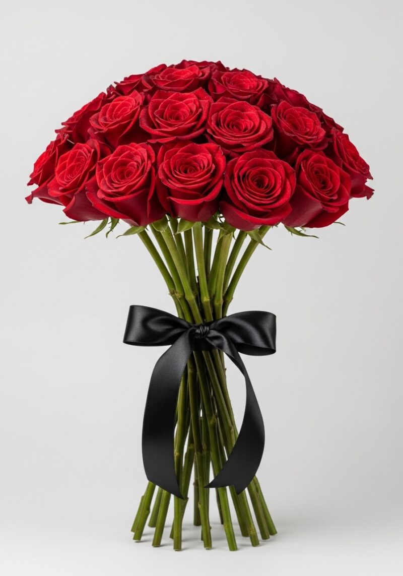 Kırmızı Gül Çiçek Tasarımı #012