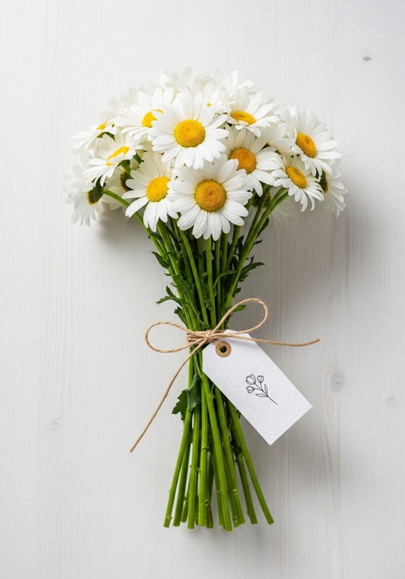 Papatya Çiçek Tasarımı #007