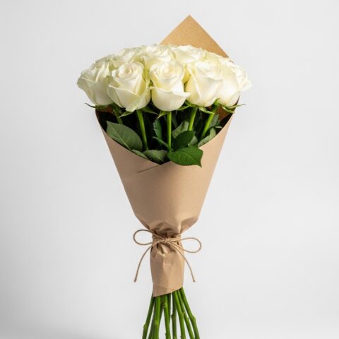 Özel Beyaz Gül Kompozisyonu #007