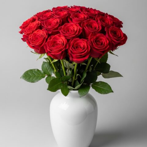 Klasik Kırmızı Gül Kompozisyonu #013