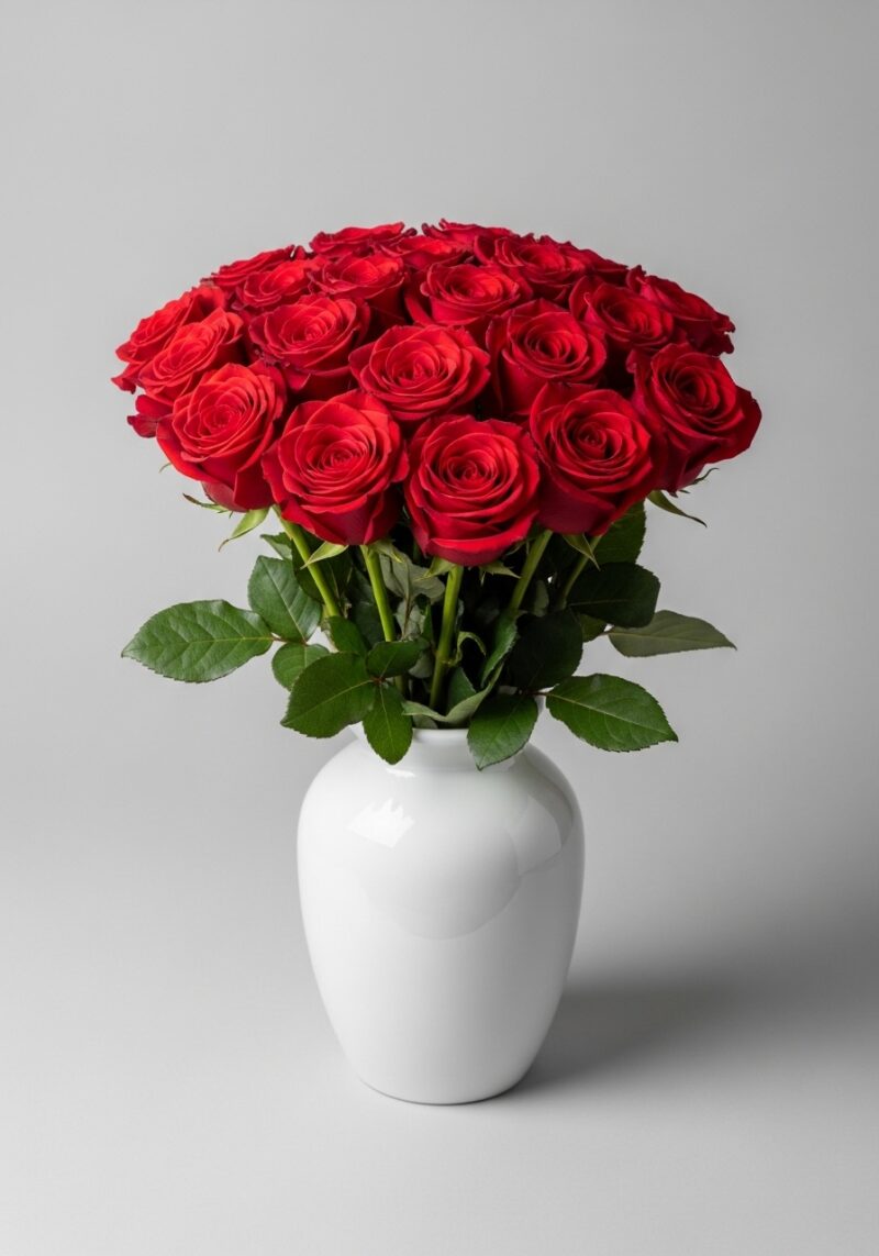Klasik Kırmızı Gül Kompozisyonu #013