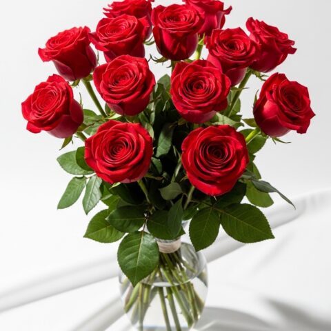 Özel Kırmızı Gül Kompozisyonu #014