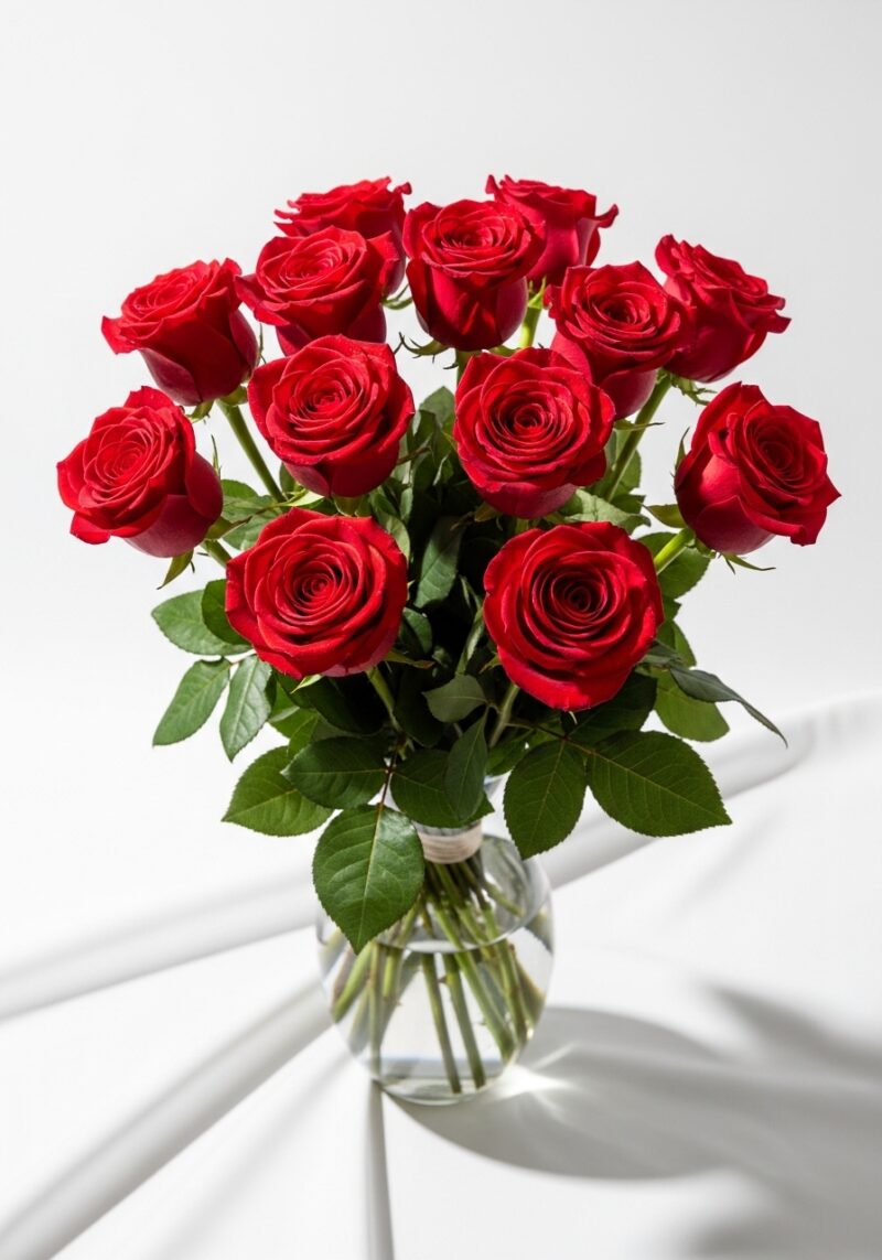 Özel Kırmızı Gül Kompozisyonu #014