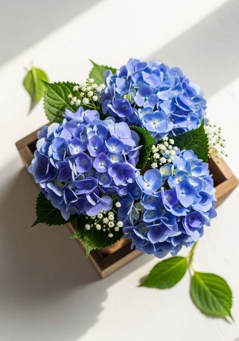 Premium Ortanca Kompozisyonu #008