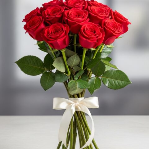 Lüks Kırmızı Gül Aranjmanı #015