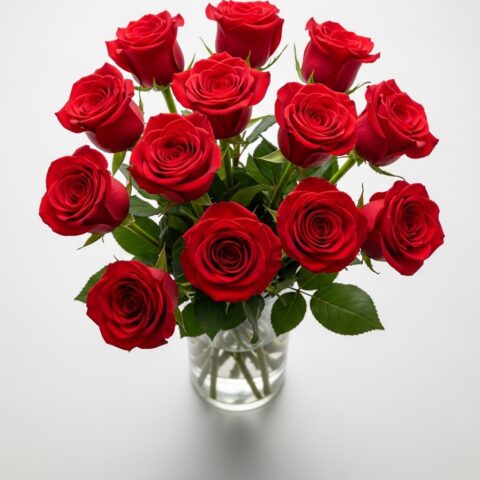 Zarif Kırmızı Gül Kompozisyonu #016