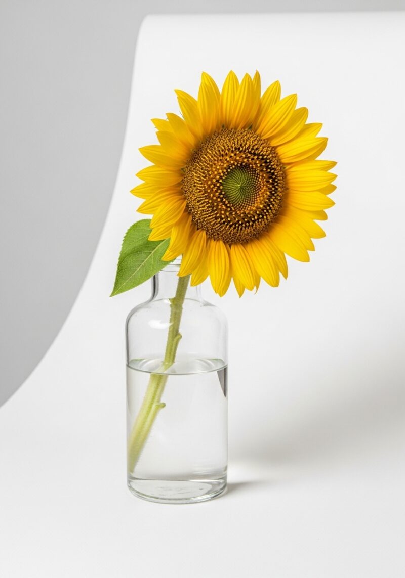 Zarif Ayçiçeği Kompozisyonu #009