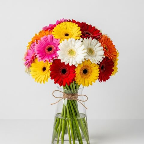 El Yapımı Gerbera Aranjman #009