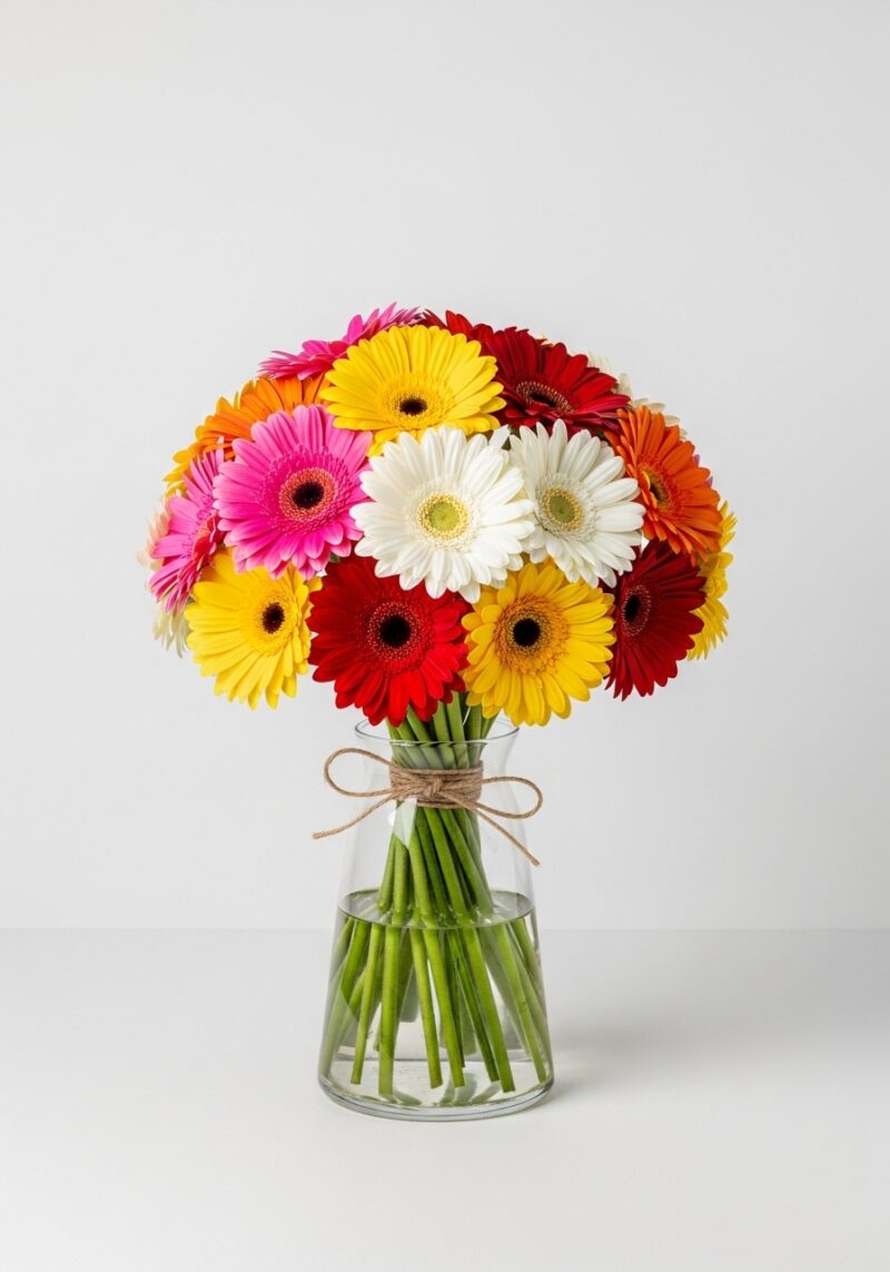 El Yapımı Gerbera Aranjman #009