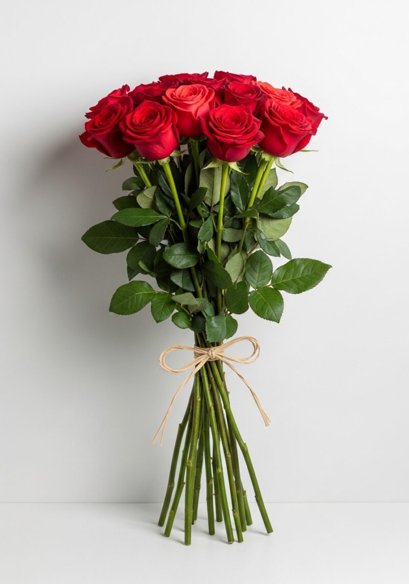 Zarif Kırmızı Gül Kompozisyonu #018