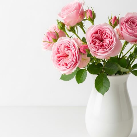 Pembe Gül Çiçek Tasarımı #010