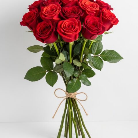 Zarif Kırmızı Gül Aranjmanı #019