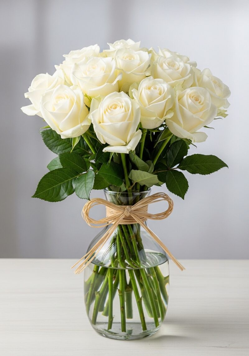 Beyaz Gül Buketi #010