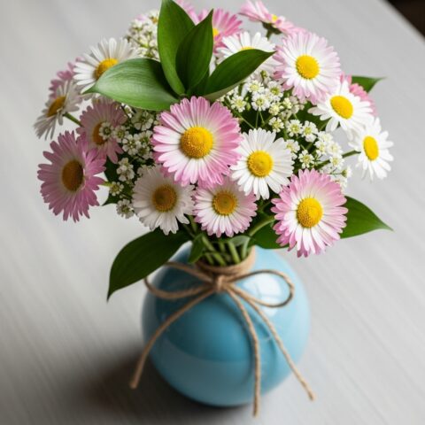 El Yapımı Papatya Aranjmanı #012