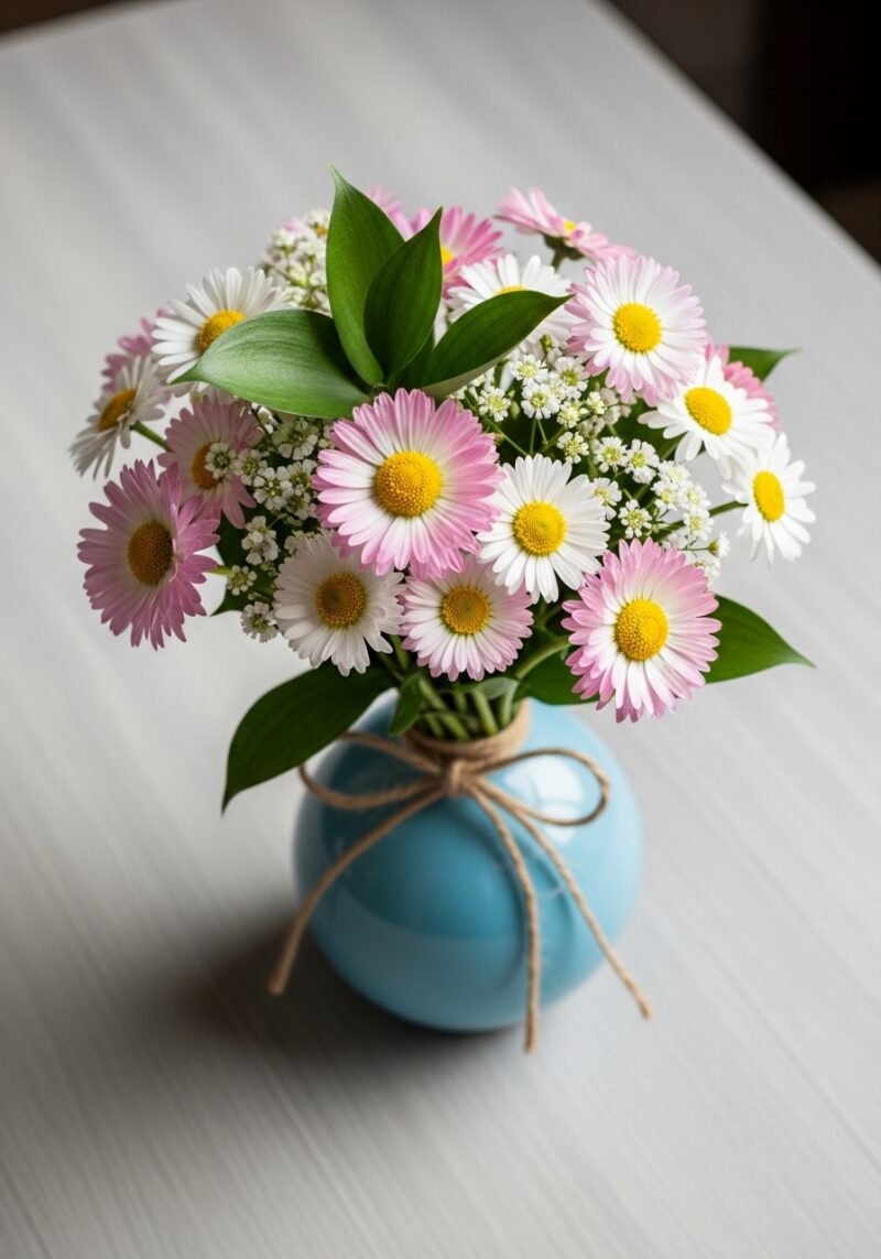 El Yapımı Papatya Aranjmanı #012