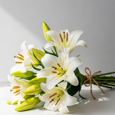 Klasik Zambak Kompozisyonu #012