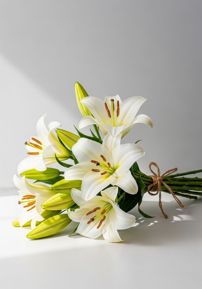 Klasik Zambak Kompozisyonu #012