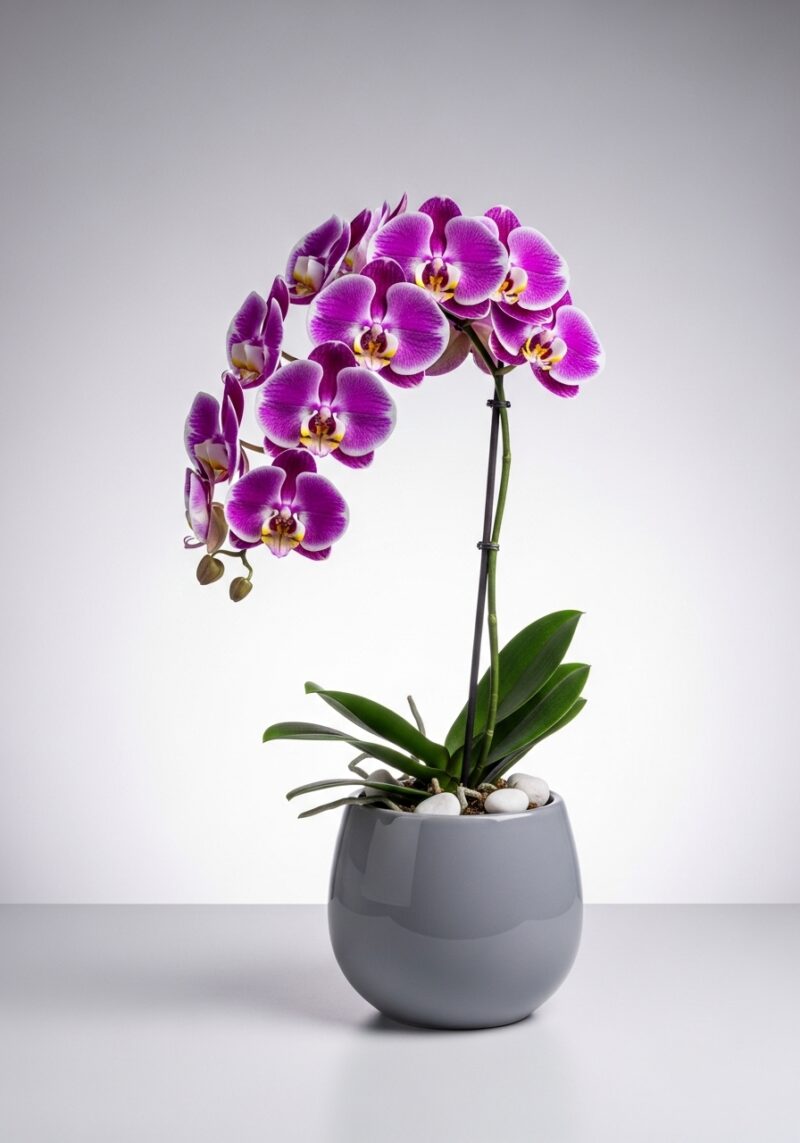 Lüks Orkide Çiçek Tasarımı #012