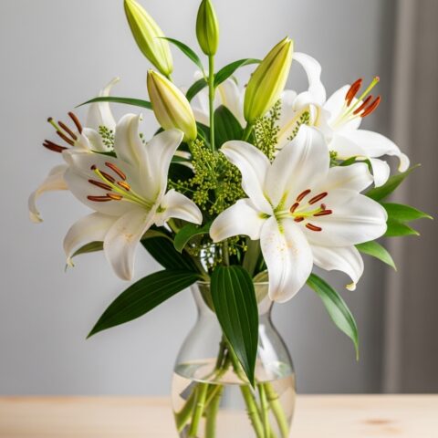 Romantik Zambak Buketi #013