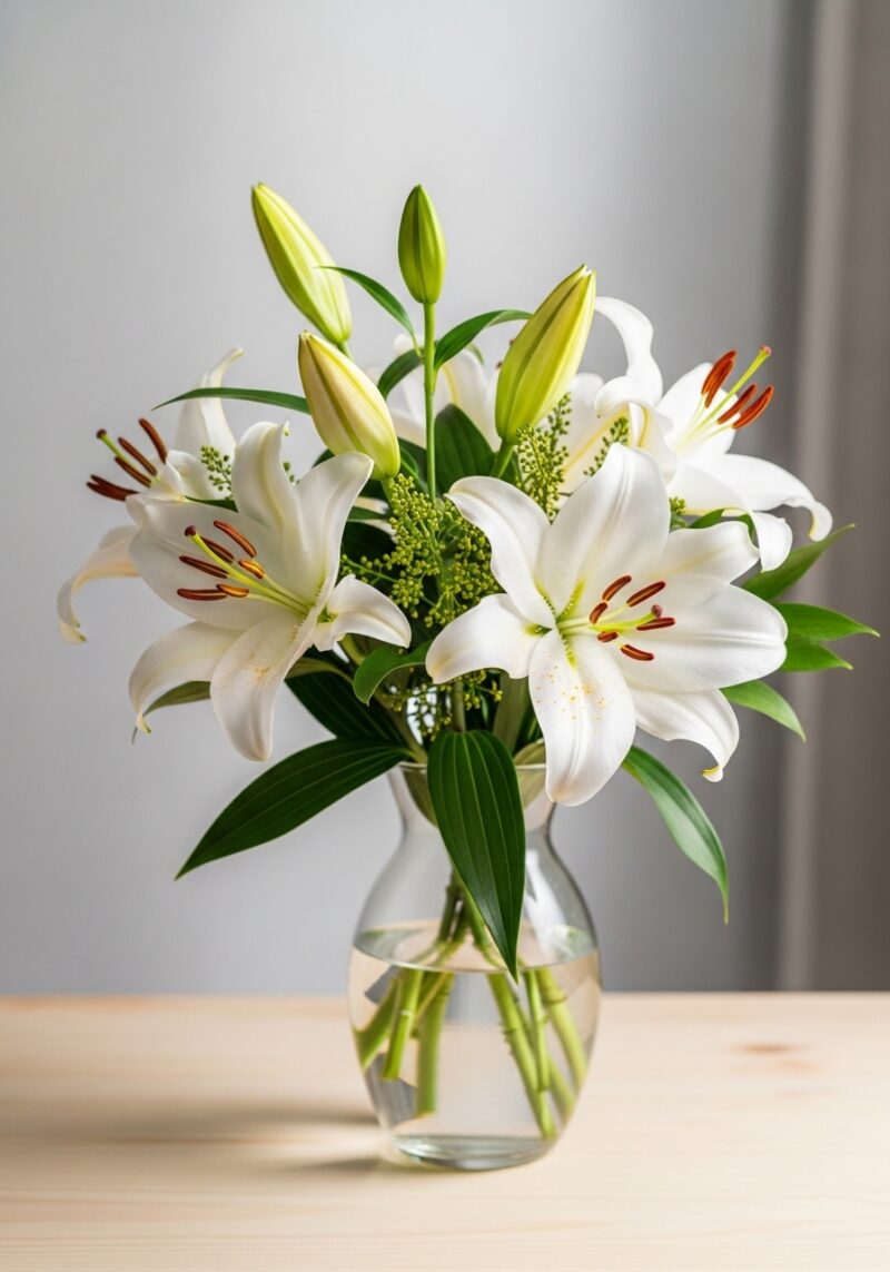 Romantik Zambak Buketi #013