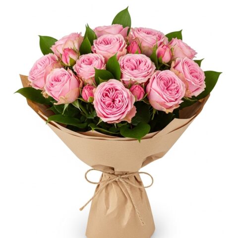 Premium Pembe Gül Kompozisyonu #014