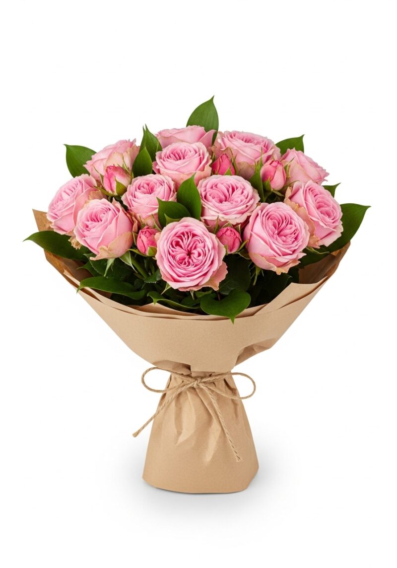 Premium Pembe Gül Kompozisyonu #014