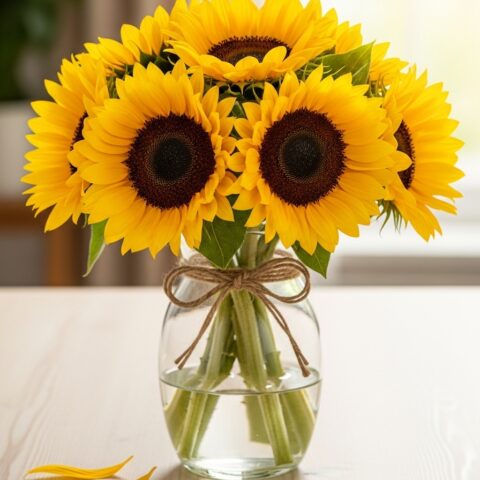 Lüks Ayçiçeği Aranjmanı #014