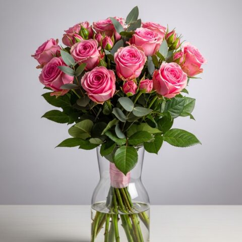 Pembe Gül Aranjmanı #015